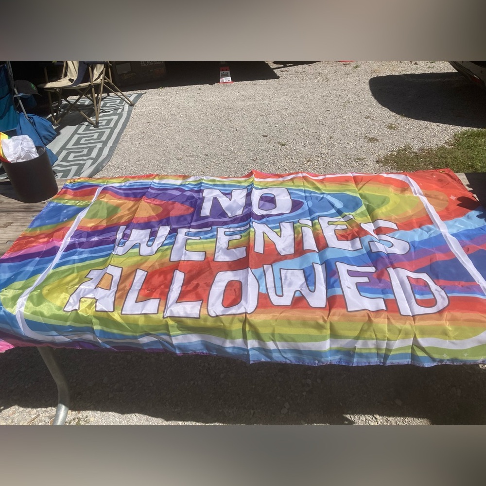 SpongeBob “ no weenies allowed” funny flag